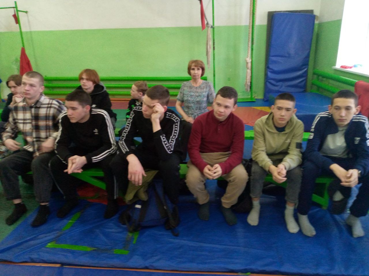 Показательное выступление по пропаганде самбо.