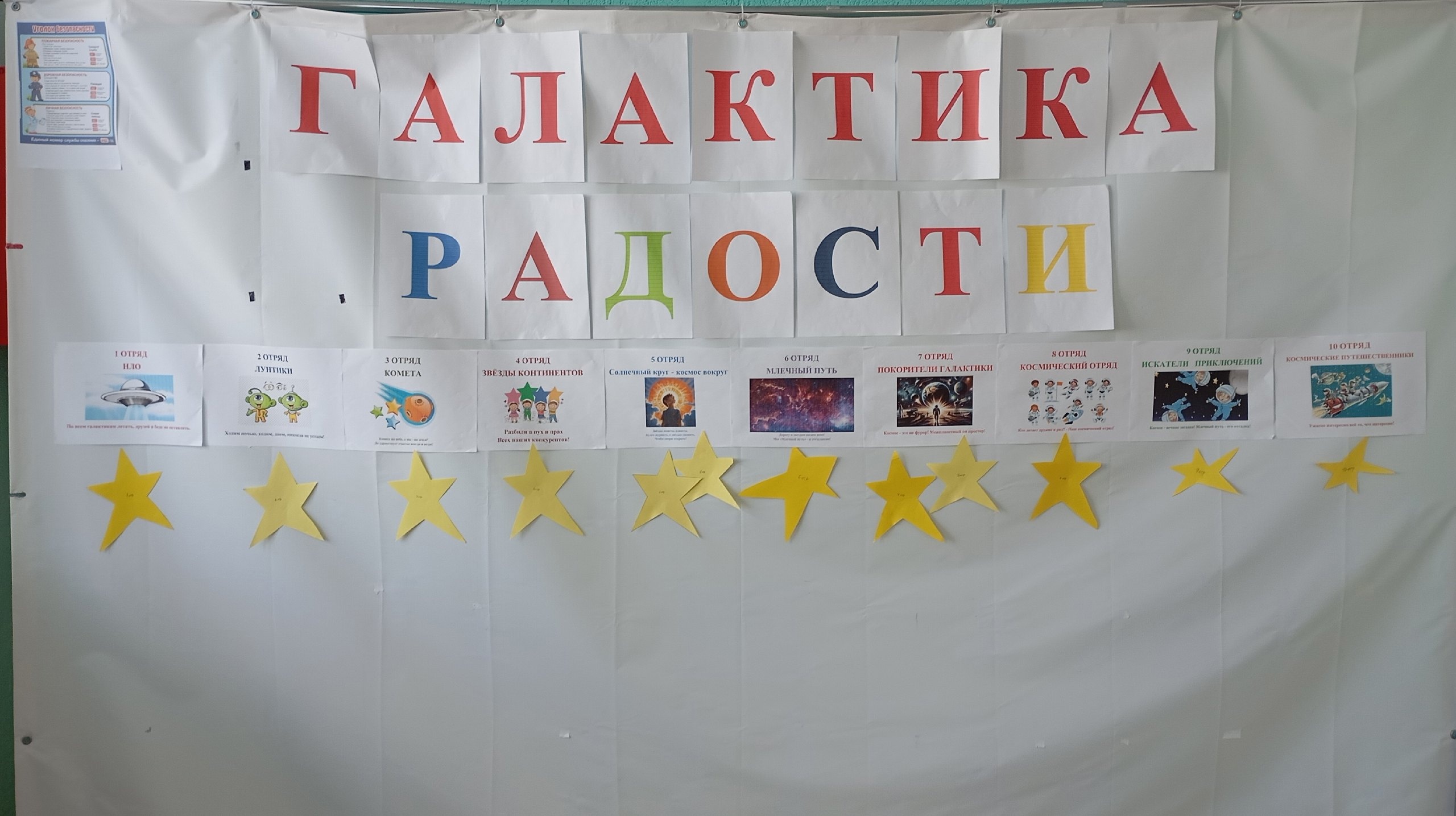 Пришкольный лагерь «Галактика радости».