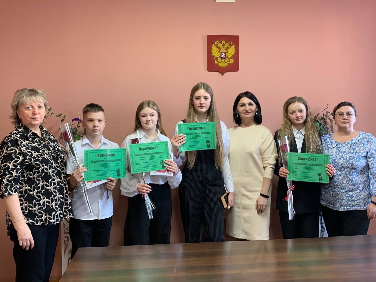 Вручение стипендий главы Куртамышского МО одарённым детям.